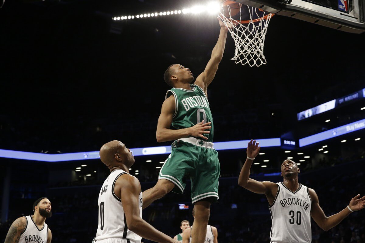 The Celtics racked up 58 points in the paint en route to a dominating win in Brooklyn. (AP)
