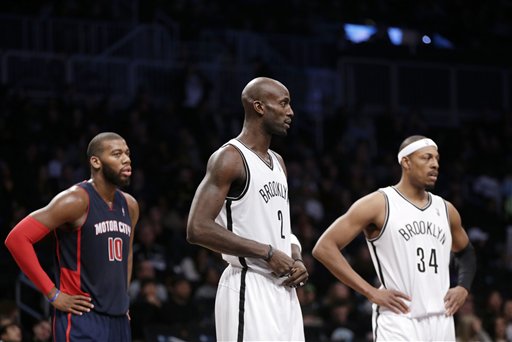 Greg Monroe, Kevin Garnett, Paul Pierce