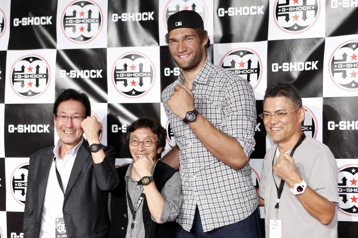 Brook Lopez at a G-Shock Event. The alleged year is 2013. (AP)