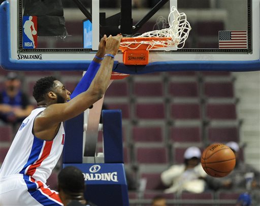 Andre Drummond & the Pistons are in Brooklyn today. (AP)