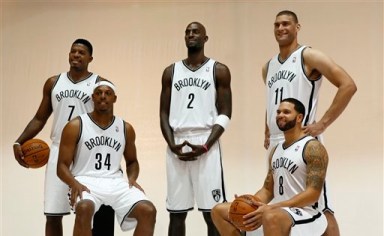 Joe Johnson, Paul Pierce, Kevin Garnett, Deron Williams, Brook Lopez