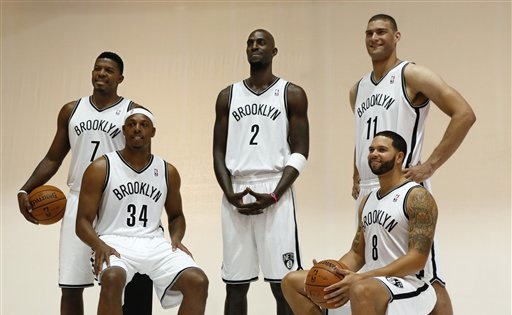 Joe Johnson, Paul Pierce, Kevin Garnett, Deron Williams, Brook Lopez