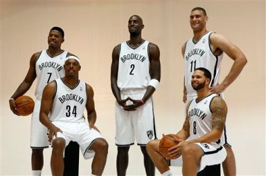 Joe Johnson, Paul Pierce, Kevin Garnett, Deron Williams, Brook Lopez