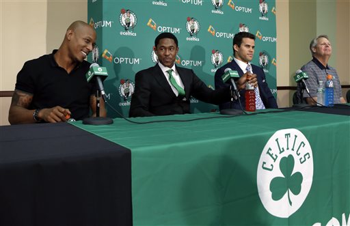 Keith Bogans, MarShon Brooks, Kris Humphries, Danny Ainge