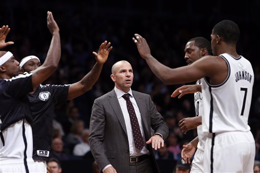 The Brooklyn Nets earned Jason Kidd his first victory on the sidelines Tuesday night. (AP)