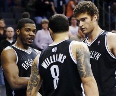 Joe Johnson, Deron Williams, Brook Lopez