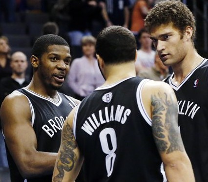 Joe Johnson, Deron Williams, Brook Lopez