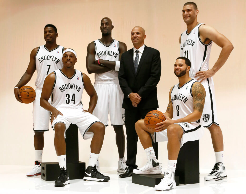 Joe Johnson, Paul Pierce, Kevin Garnett, Jason Kidd, Deron Williams, and Brook Lopez