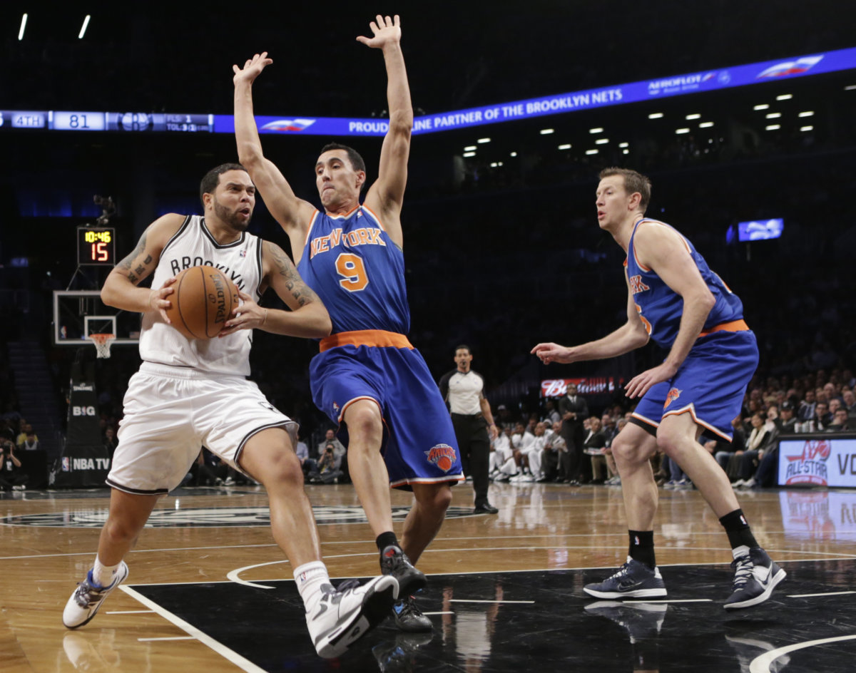 Deron Williams Brooklyn Nets, Pablo Prigioni New York Knicks