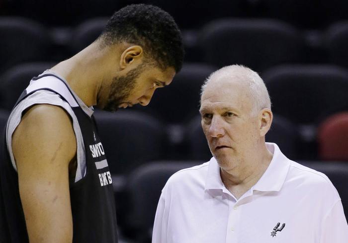 Tim Duncan, Gregg Popovich