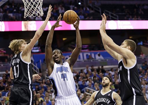 The Nets suffered a blowout loss at the hands of Andrew Nicholson and the Orlando Magic. (AP)