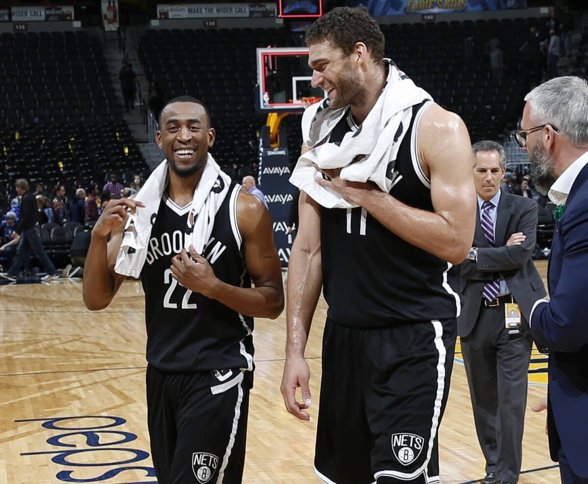 Markel Brown (left) has been quietly solid on a floundering Nets team. (AP)
