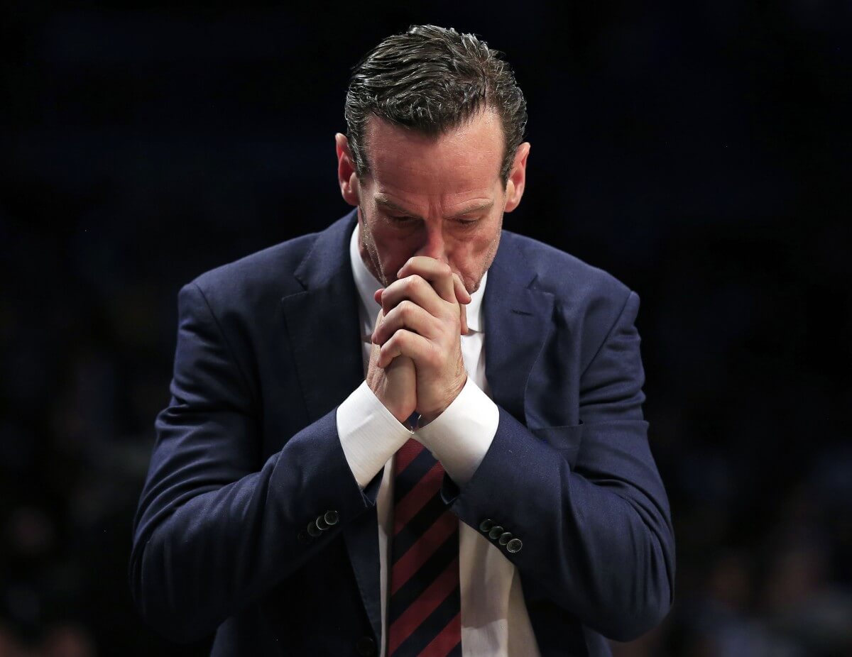 (AP Photo/Adam Hunger) by Ryan Carbain Resolution: Pray for health When Kenny Atkinson took the Brooklyn Nets' head coach vacancy, he knew it'd be a tough task -- but it's not clear if he signed up for the league's worst record. While the Nets have improved their once plodding pace (they currently run at the fastest pace in the league), and transitioned to an offense with a much more modern shot distribution, they rank near the bottom in the league in offensive rating (26th). The defense has been even worse, as they rank 27th in efficiency at a miserable 101.3 clip -- so what gives? Of course, most of this is due to injury, particularly so to that of Jeremy Lin. No one could have predicted that Isaiah Whitehead would play the most minutes at point guard this season come 2017 and, unfortunately, there's no end in sight. And in other instances, players have been unable to convert the open looks or handle their defensive assignments at all. While Atkinson's squad has a reputation of a team that plays hard, I doubt that's good enough for the rookie head coach. There are positives to the coach's' tenure thus far, that is certain. The Nets' offense has emerged from the dark ages and he's been especially successful in procuring solid minutes from players like Joe Harris, Anthony Bennett, and the aforementioned Whitehead -- all of whom would be at the end of another franchise's bench. For a resolution, Atkinson should pray for a healthy team (or at least a healthy point guard), consider tinkering with a leaky defensive scheme that asks too much of the team's slow-footed big men, and stick with the general program. The goal of this season is developing players and schemes for the future and, on that front, the team has at least seen a little bit of success.