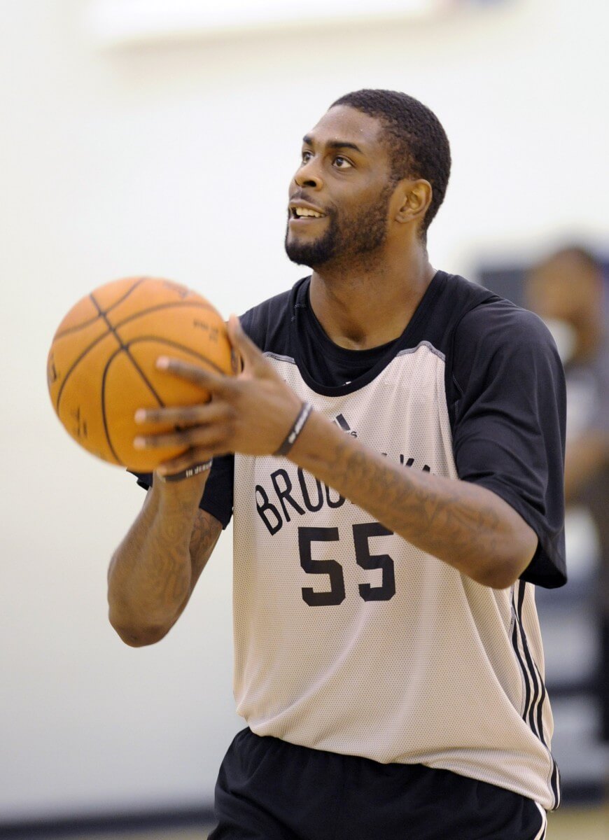 Willie Reed with the Nets in preseason 2014. (AP)