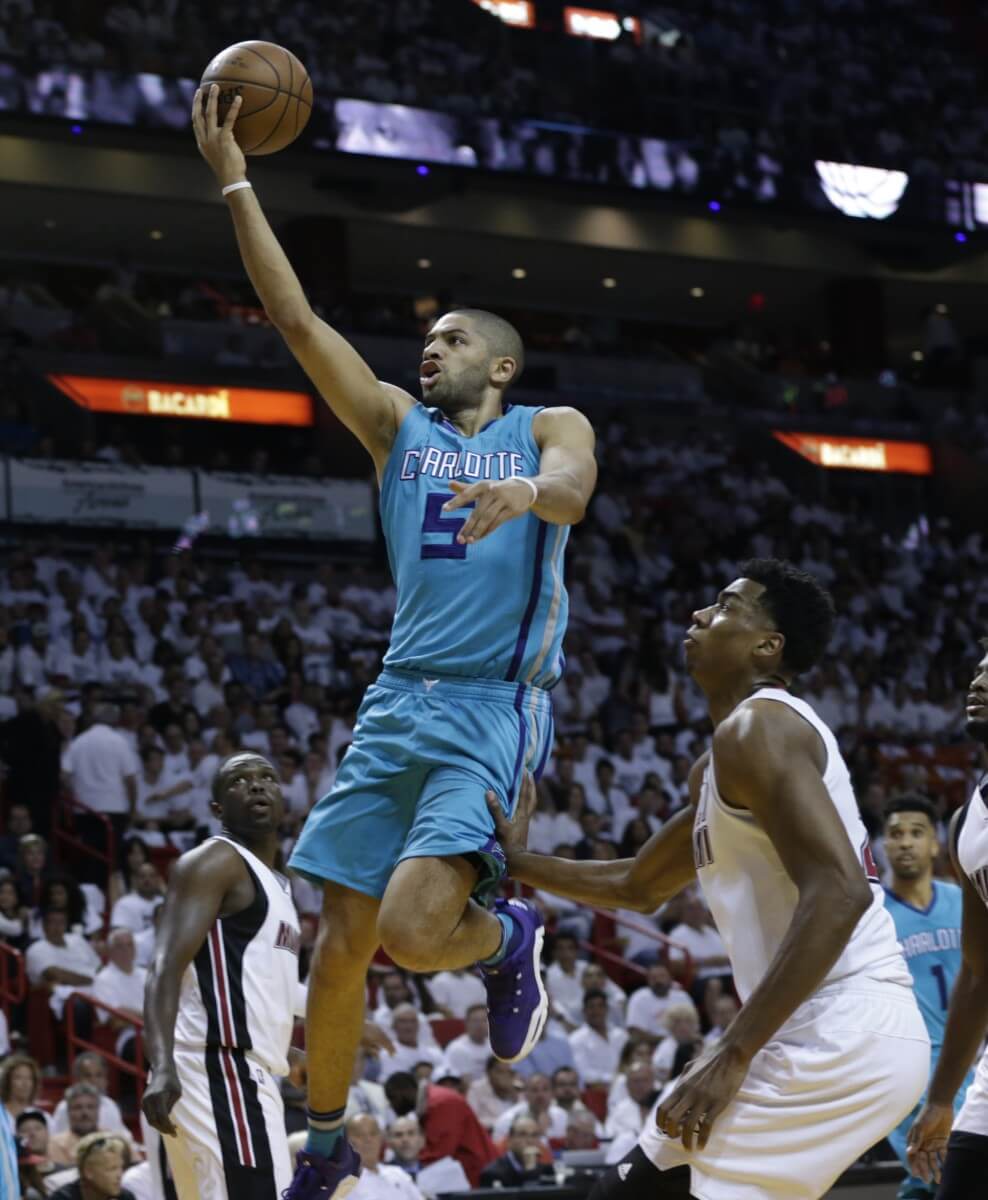 Nicolas Batum — Unrestricted Free Agent The skinny: For all the talk of bringing Linsanity back to Brooklyn, the Nets might be better served trying to secure the guy who led Lin's team in assists! That's right: Batum, a 6'8", 27-year-old small forward, led the Hornets with 5.8 assists per game this past season, nearly doubling Lin (3.0) despite playing far more of his minutes off the ball. Batum is a smart, willing passer who often put Marvin Williams and Cody Zeller in positions to score, and is a confident in-control player with three-point range and defensive skills. He was one of just five players to average at least 14 points, six rebounds, and five assists per game — the other four being LeBron James, Kevin Durant, Russell Westbrook, and James Harden. Batum a fit? In every sense of the word. As Joe Johnson pointed out earlier this week, the Nets lacked playmakers willing to play team basketball. Batum fits the mold of a modern NBA small forward to a T: he creates for others, hits three-pointers, defends multiple positions, doesn't play for stats, and doesn't rely on explosiveness or quickness enough to suggest his game will sharply decline with age. Like Barnes, the biggest question for Batum isn't if he'll fit on the court — it's if he'll price himself out of Brooklyn. Batum could potentially command a max contract in this free agent market, which would mean the Nets would be on the hook to pay Batum a salary over $30 million when he's on the wrong side of 30. Now under Sean Marks, would the Nets want to get Joe Johnson'd again? Worthy pursuit? Yes. Batum is in his prime and is the type of unselfish player that can make teammates better. He might not be worth a max deal, but if the Nets can get him on a big-but-reasonable deal, he'd be a great fit in their starting lineup and a consistent positive on the floor.