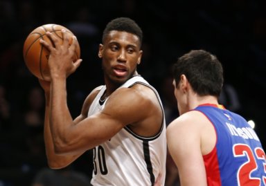 Thaddeus Young Per-Game Statistics: 15.1 PTS, 9.0 REB, 1.8 AST, 1.5 STL, 0.5 BLK, 1.9 TOV, .514 FG%, .233 3PT%, .644 FT%, .518 eFG%, .533 TS%, 17.5 PER In a league increasingly looking for big men who either hit three-pointers or dominate a foot above the rim, Young found his footing by doing neither. An undersize power forward, Young used his under-discussed strength to gobble up rebounds and power-dribble inside for layups, and a surprising touch inside to loft points over jumpy defenders. He's not a strong post defender, but he's smart and quick enough to fit in most any scheme the Nets will throw out next season. Young is hardly an All-Star and didn't put up big games, but he's one of the strong, consistent centerpieces of a team that lacks talent and quality players. Off the court, on a team full of immature prospects trying to learn the way of the league, Young was the grown family man, imparting thoughtful wisdom as often as he did slick floaters in the paint. He's the first Nets player to plant roots in Brooklyn, having moved his family into a waterfront condo. He's on a long-term deal that'll be very valuable as Young plays out his prime. -Devin Kharpertian