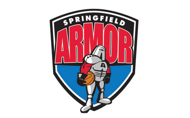 The logo for the Springfield Armor, the last D-League team affiliated with Brooklyn. (AP)