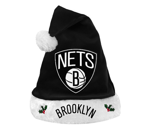 Brooklyn Nets Santa Hat