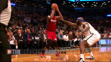 Chris Bosh Flops on Flopmaster Reggie Evans