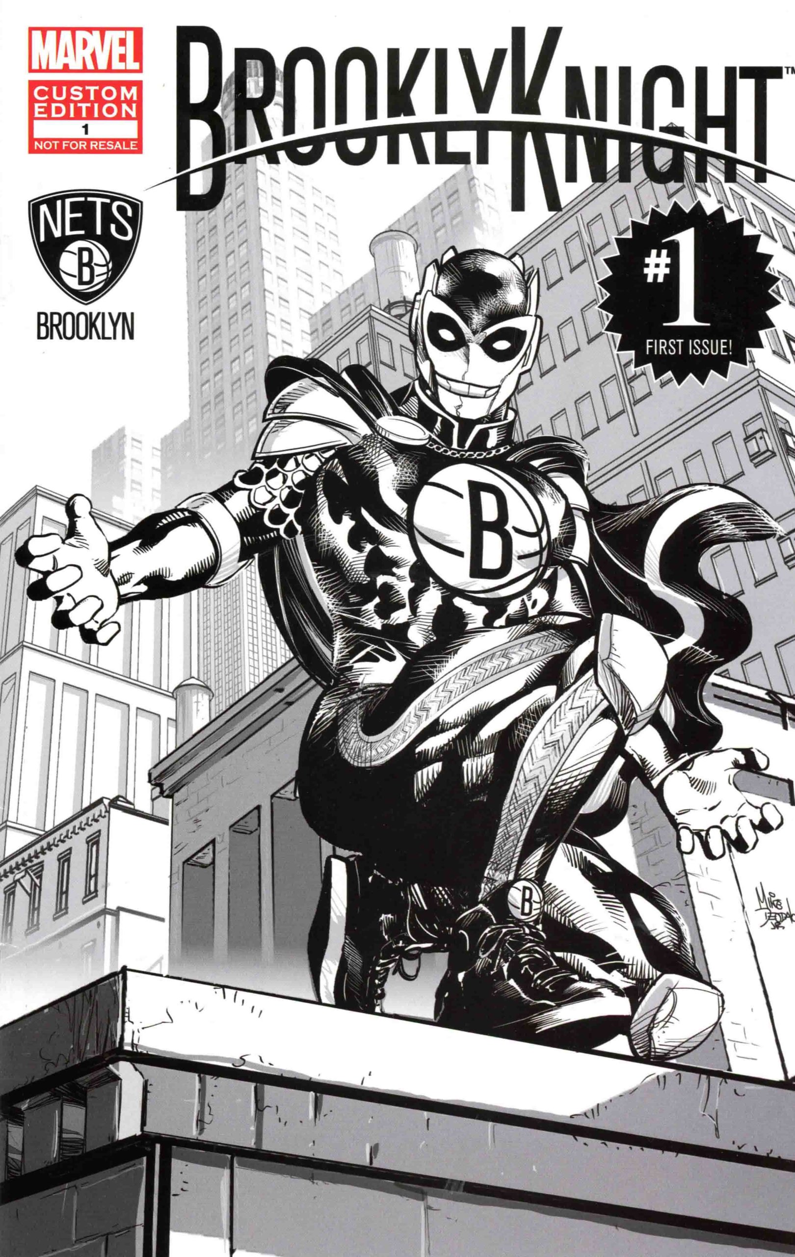 BrooklyKnight Comic Book — Brooklyn Nets Mascot