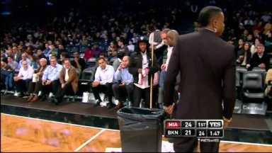 NBA Rain Delay!? Nets-Heat delayed 31 minutes due to leaky roof
