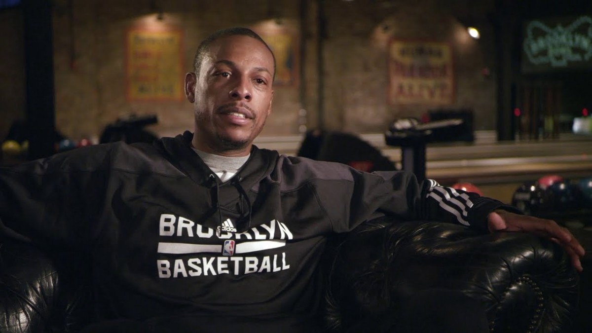 Paul Pierce built a bowling alley in his house, bowls at Brooklyn Bowl