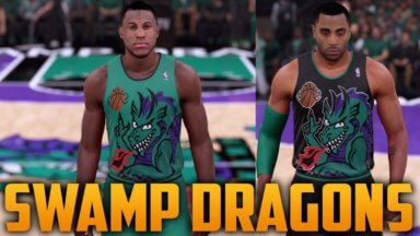 Someone Made The New Jersey Swamp Dragons In NBA 2K16 And It Looks Awesome