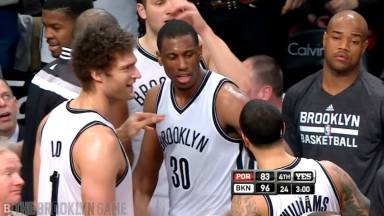 Thaddeus Young POSTERIZES Meyers Leonard! (HIGHLIGHT)
