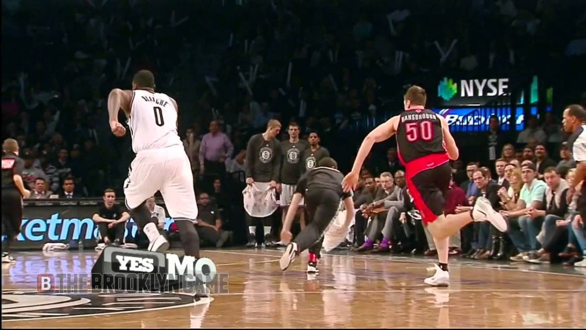 VIDEO: Ball Boy Gets Stuck In Nets-Raptors Action, Dives Out Of The Way