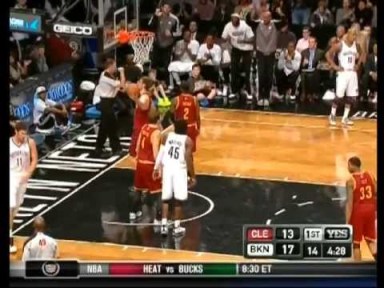 Video: Brook Lopez with 7 quick field goals, 15 points in the first quarter
