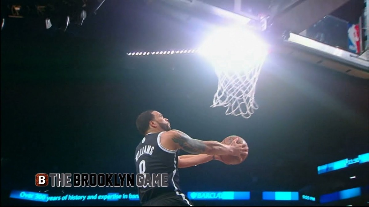 Video: Deron Williams throws down two-handed reverse slam