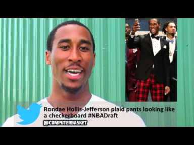 Watch Rondae Hollis-Jefferson Read Tweets About His Draft Night Plaid Pants