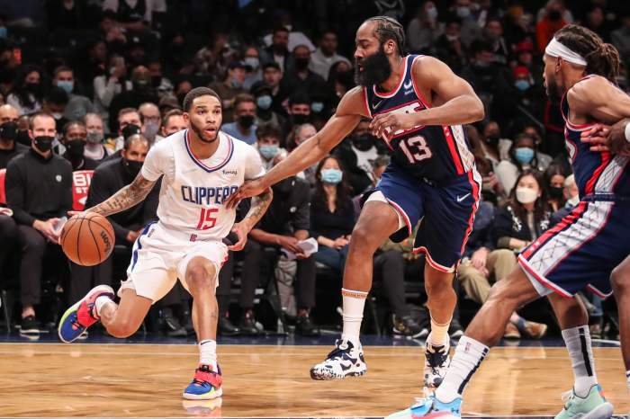 Brooklyn Nets guard James Harden (13) at Barclays Center. Mandatory Credit: Wendell Cruz-USA TODAY Sports