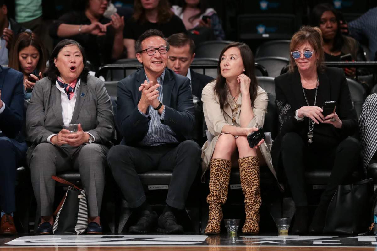 Nets owners Joe Tsai and Clara Tsai