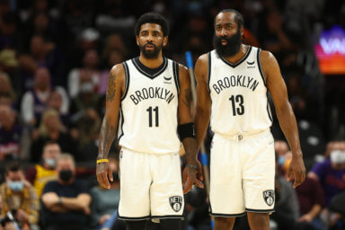 Nets James Harden and Kyrie Irving